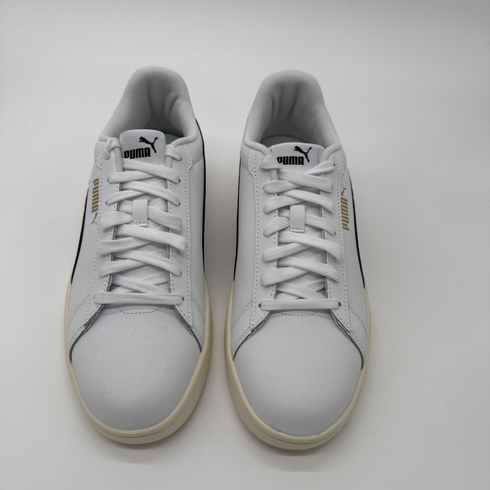 PUMA Smash 3.0 Leather Lace Up  Mens White Shoes Size 10 AK2362